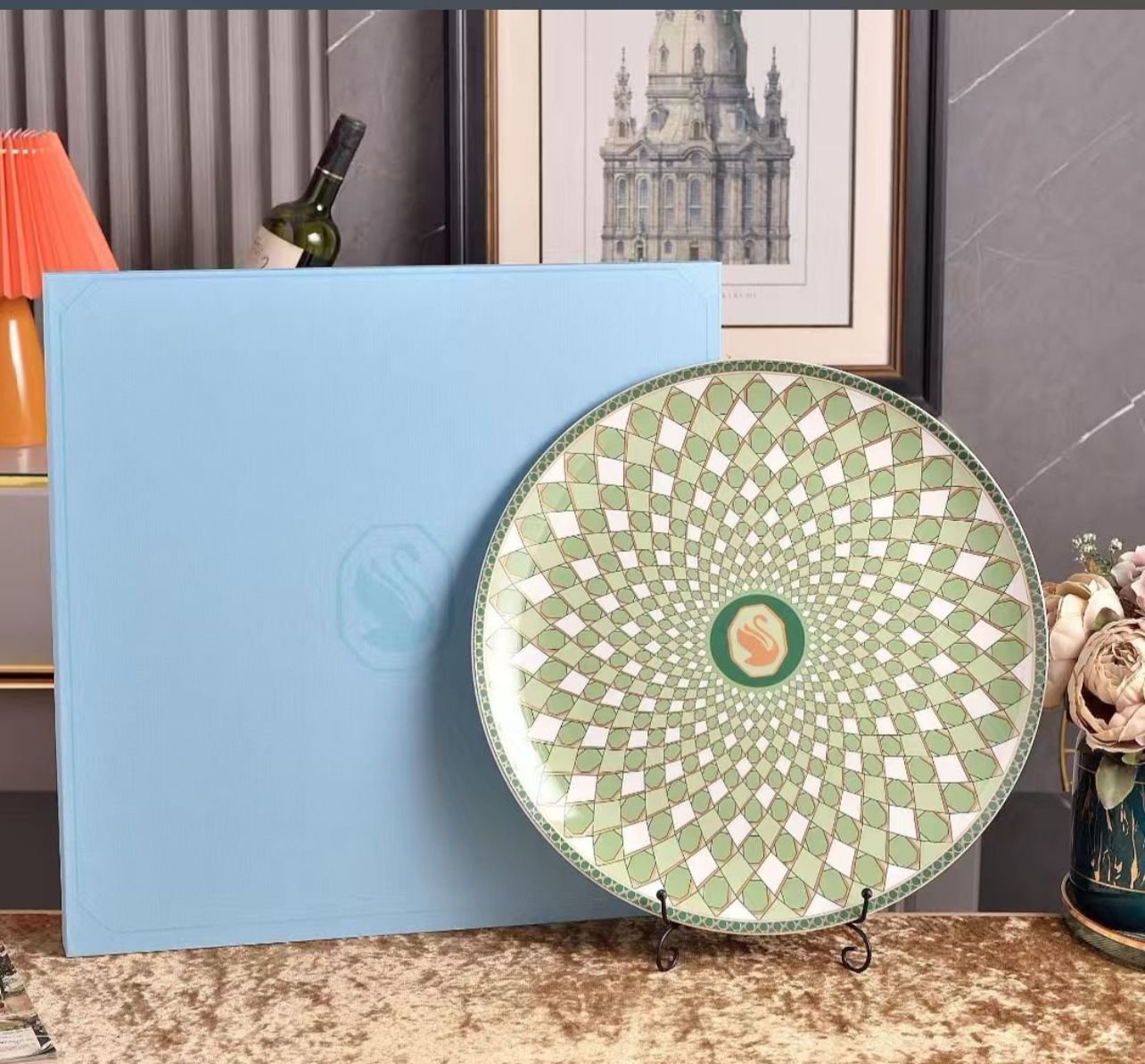 Swarovski big serving tray 16 inch - Swarovski Tray | Buy Online in UAE